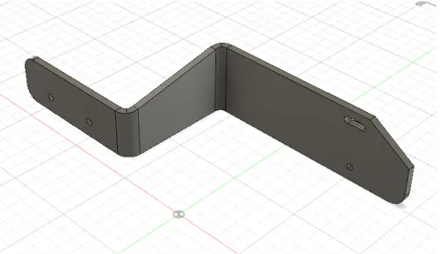 Sensor mounting bracket final design installed on the brake linkage